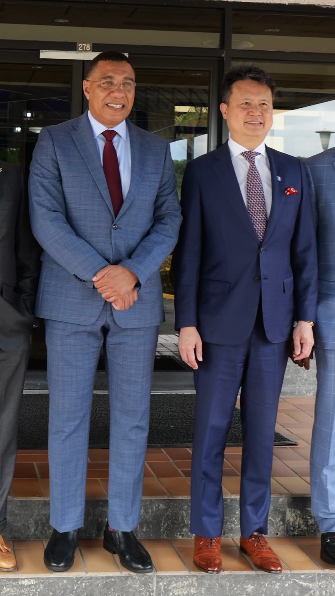 Prime Minister Andrew Holness and WIPO Director General Daren Tang during the official visit.
