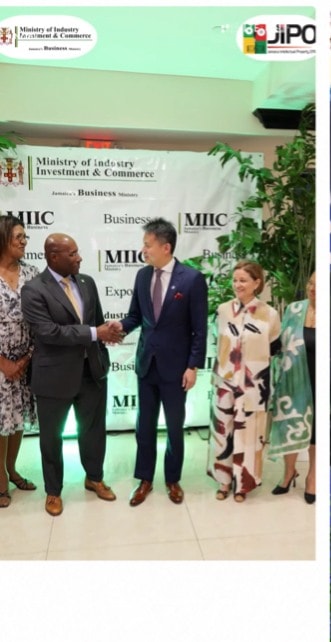 Minister Aubyn Hill speaks during the closing ceremony for WIPO Director General Daren Tang's official visit.